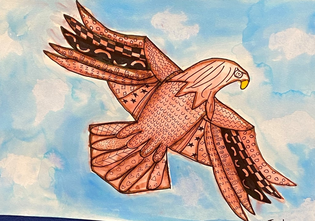 Golden Eagle painting