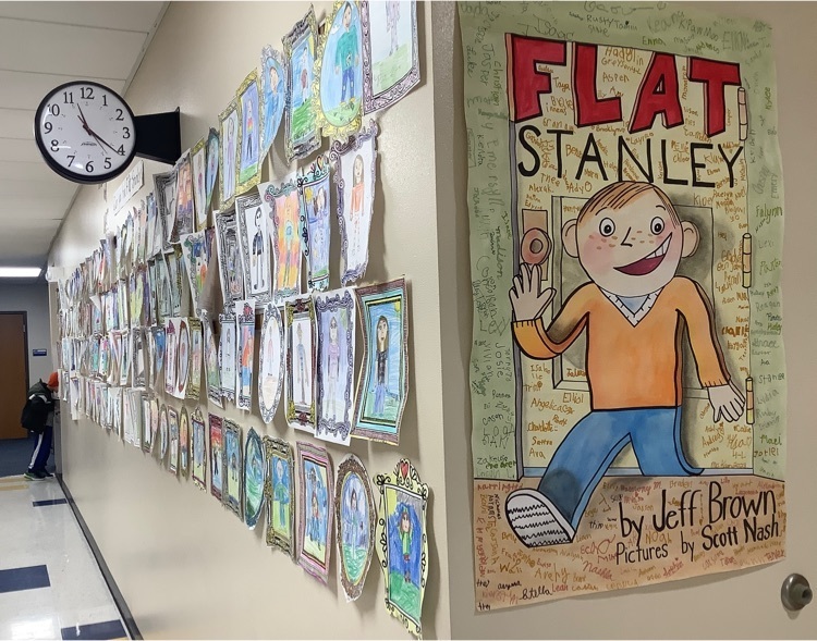 Flat Stanley visits the Museum of Art. 